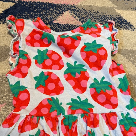 Mini Boden Cotton Strawberry Dress - Picture 6 of 7
